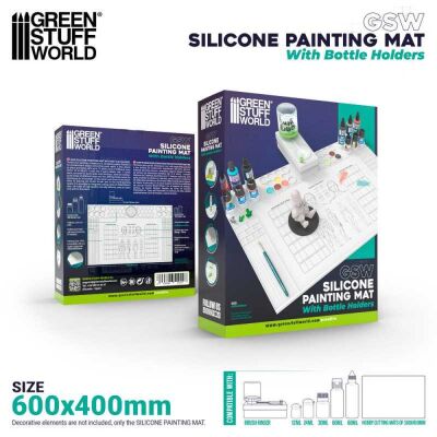 Silicone Painting Mat with Edges (600x400mm)