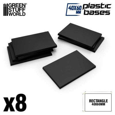 Plastic Bases - Rectangular (40x60mm)