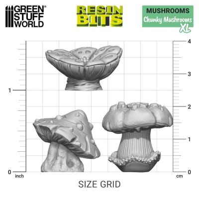 3D - Printed Set - Chunky Mushrooms XL
