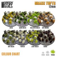 Static Grass Tufts 12 mm - Light Green