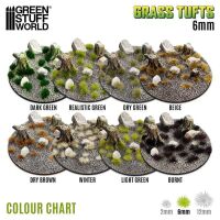 Static Grass Tufts 6 mm - Burnt Brown