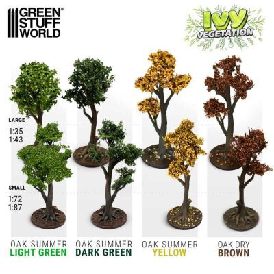 Ivy Foliage - Light Green Oak - Large