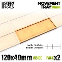 MDF Movement Trays 120x40mm