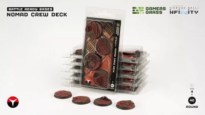 Nomad Crew Deck Base Round 40mm (x4)