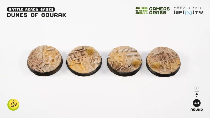 Dunes of Bourak Round 40mm (4x)