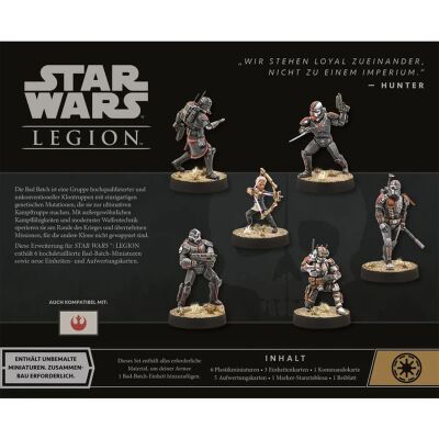 Star Wars: Legion &ndash; Bad Batch Verpackung R&uuml;ckseite