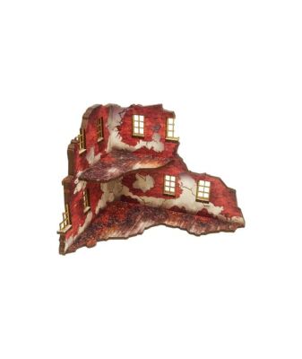 WW2 Normandy Ruined Large House 1 Prepainted
