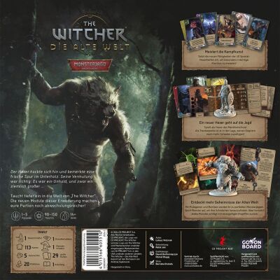 The Witcher: Die Alte Welt &ndash; Monsterjagd Verpackung R&uuml;ckseite