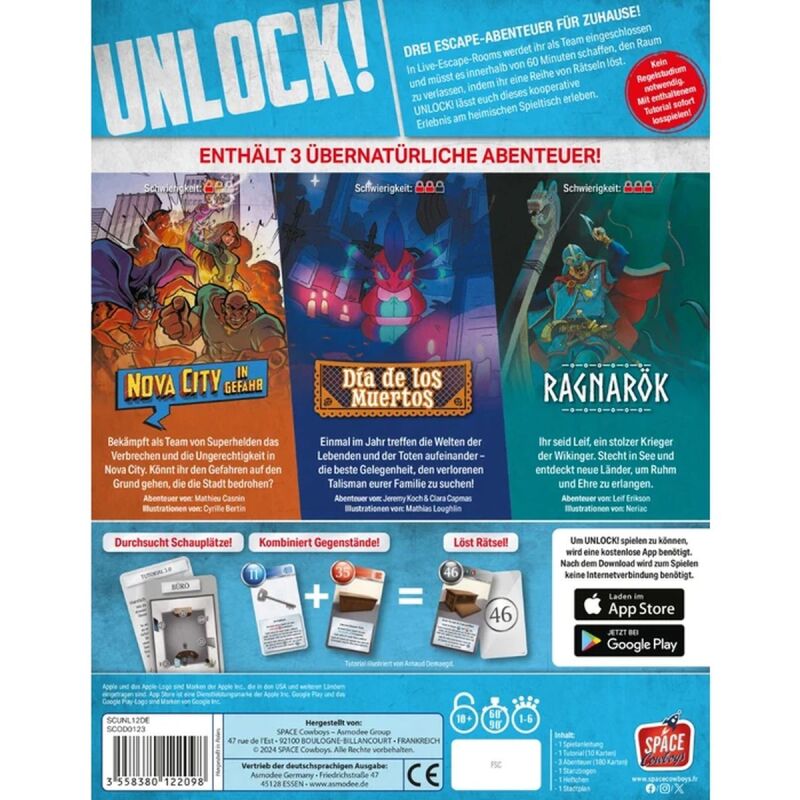 Space Cowboys Unlock! Short Adventures - Omicidio A Birmingham, Gioco Da Tavolo Cooperativo, 1-6 Giocatori, 10+ Anni, 30 Min