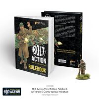 Rulebook Bolt Action 3. Edition (Englisch) + Francis S. Currey Special Miniature