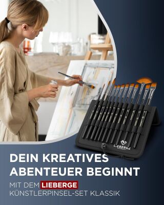 Lieberge K&uuml;nstlerpinsel Klassik (12 Pinsel)
