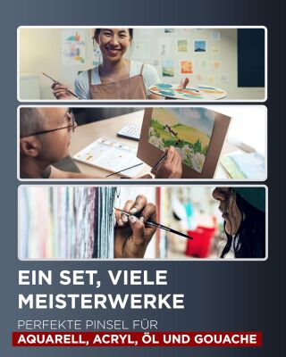 Lieberge K&uuml;nstlerpinsel Klassik (12 Pinsel)