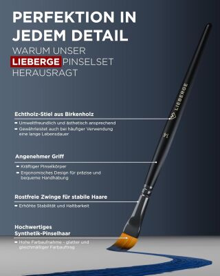 Lieberge K&uuml;nstlerpinsel Klassik (12 Pinsel)