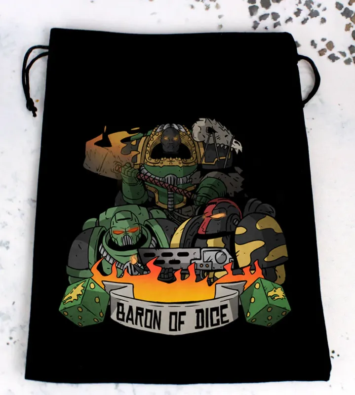 Premium Black Dice Bag: Anvil of War