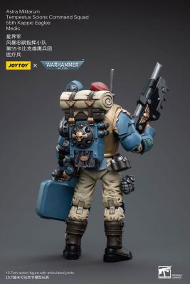Warhammer 40k Actionfigur 1/18 Astra Militarum Tempestus Scions Command Squad 55th Kappic Eagles Medic 12 cm