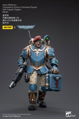 Warhammer 40k Actionfigur 1/18 Astra Militarum Tempestus Scions Command Squad 55th Kappic Eagles Medic 12 cm