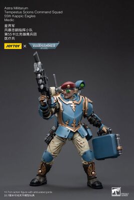 Warhammer 40k Actionfigur 1/18 Astra Militarum Tempestus Scions Command Squad 55th Kappic Eagles Medic 12 cm