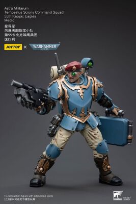 Warhammer 40k Actionfigur 1/18 Astra Militarum Tempestus Scions Command Squad 55th Kappic Eagles Medic 12 cm