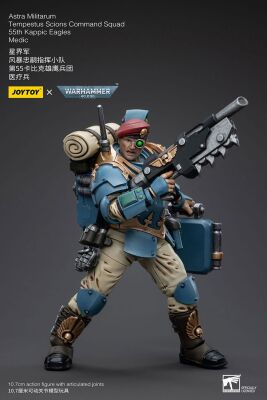 Warhammer 40k Actionfigur 1/18 Astra Militarum Tempestus Scions Command Squad 55th Kappic Eagles Medic 12 cm