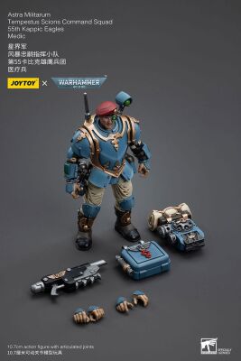 Warhammer 40k Actionfigur 1/18 Astra Militarum Tempestus Scions Command Squad 55th Kappic Eagles Medic 12 cm