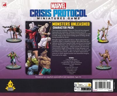 Marvel: Crisis Protocol - Monsters Unleashed Verpackung R&uuml;ckseite