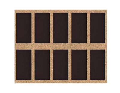 Magnetisches Conversion Tray 5x2, 25mm x 50mm zu 30mm x 60mm