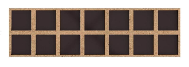 Magnetisches Conversion Tray 7x2, 25mm zu 30mm