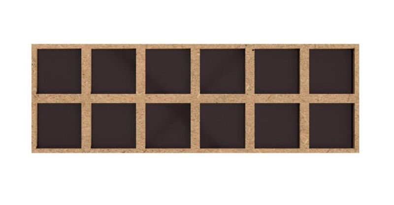 Magnetisches Conversion Tray 6x2, 25mm zu 30mm