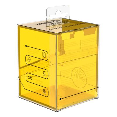 Ultimate Guard Boulder Deck Case 100+ Standardgr&ouml;&szlig;e Clear - Amber