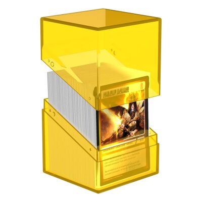 Ultimate Guard Boulder Deck Case 100+ Standardgr&ouml;&szlig;e Clear - Amber