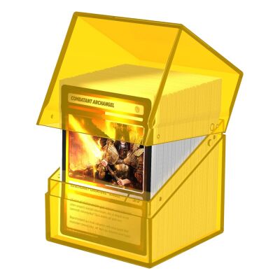 Ultimate Guard Boulder Deck Case 100+ Standardgr&ouml;&szlig;e Clear - Amber
