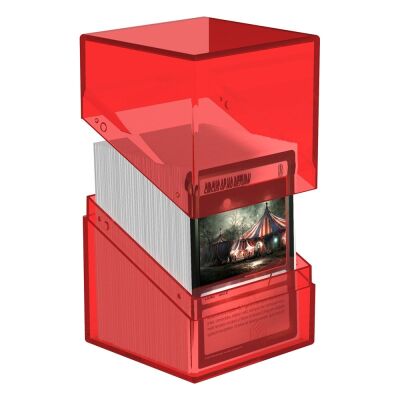 Ultimate Guard Boulder Deck Case 100+ Standardgr&ouml;&szlig;e Clear - Ruby