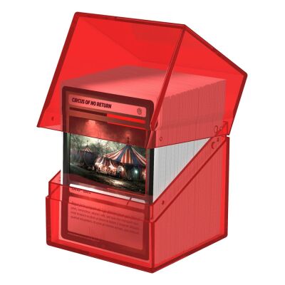 Ultimate Guard Boulder Deck Case 100+ Standardgr&ouml;&szlig;e Clear - Ruby