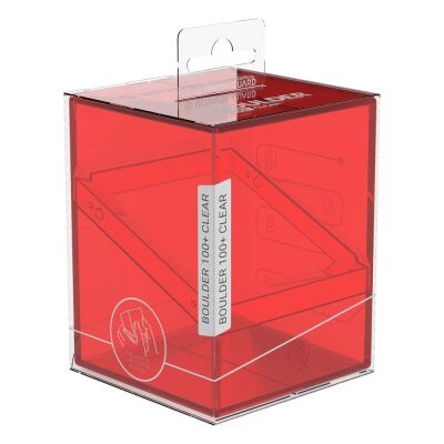 Ultimate Guard Boulder Deck Case 100+ Standardgr&ouml;&szlig;e Clear - Ruby