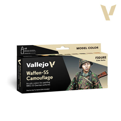 Model Color: Waffen-SS Camouflage (8 Farben) Verpackung