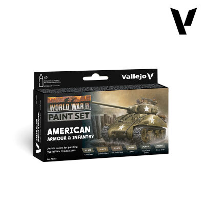 Model Color: WWII Paint Set American Armour &...