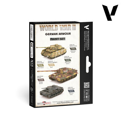 Model Color: WWII Paint Set German Armour (6 Farben) R&uuml;ckseite