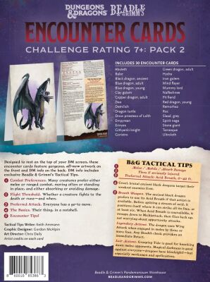D&amp;D RPG Encounter Cards - Challenge Rating 7+: Pack 2 (Englisch)