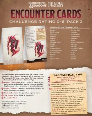 D&amp;D RPG Encounter Cards - Challenge Rating 6+: Pack 2 (Englisch)