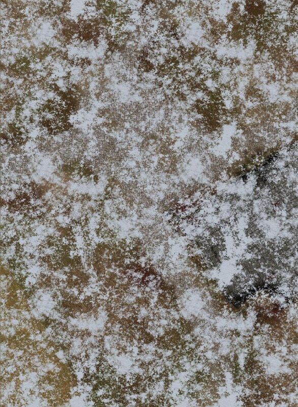 44x60 Snowy Defiled Monastery mit Tragetasche