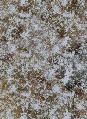 44x60 Snowy Defiled Monastery mit Tragetasche