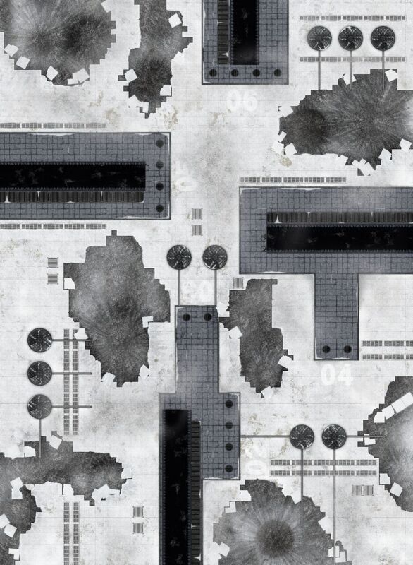 44x60 Snowy Imperial Refinery mit Tragetasche