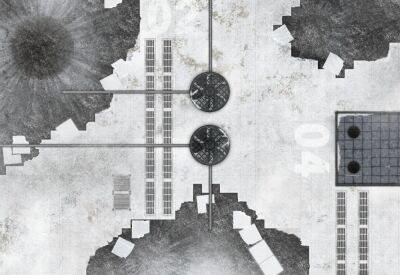 44x60 Snowy Imperial Refinery mit Tragetasche