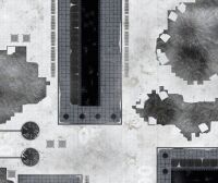 44"x60" Snowy Imperial Refinery mit Tragetasche