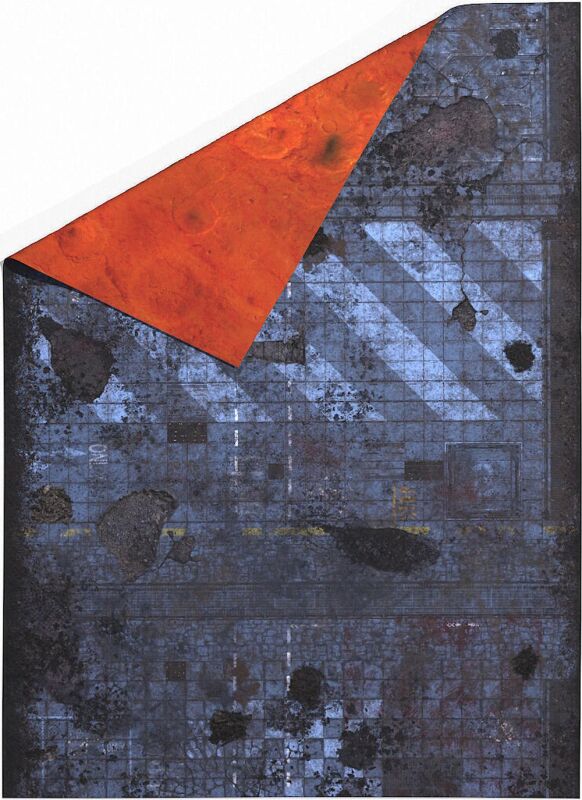 44x60 Double Sided: Cyberpunk and Mars mit Tragetasche