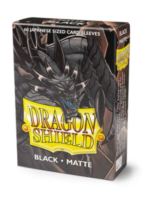 Dragon Shield Small Sleeves - Japanese Matte Black (60 Sleeves)