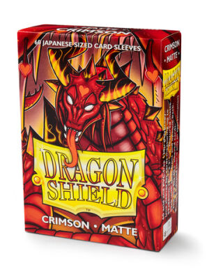 Dragon Shield Small Sleeves - Japanese Matte Crimson (60 Sleeves)