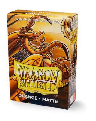 Dragon Shield Small Sleeves - Japanese Matte Orange (60 Sleeves)