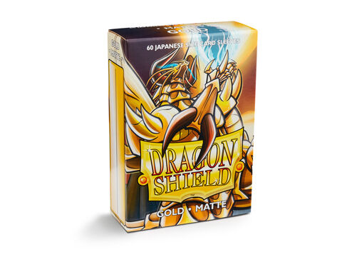 Dragon Shield Small Sleeves - Japanese Matte Gold (60 Sleeves)
