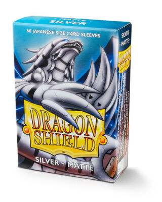 Dragon Shield Small Sleeves - Japanese Matte Silver (60 Sleeves)